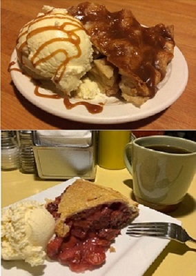 Solly's Home Made Caramel Apple Pie and Door County Cherry Pie